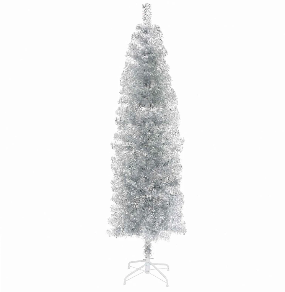 Dirbtinė siaura kalėdinė eglutė su žaisliuku 180 cm 300 LED