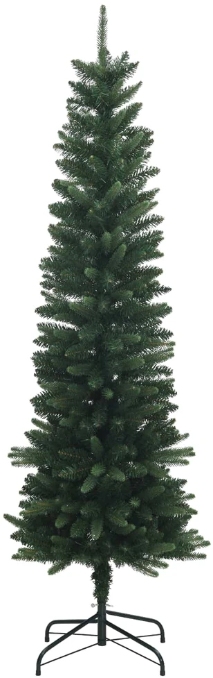Dirbtinė siaura kalėdinė eglutė su žaisliuku 150 cm 150 LED
