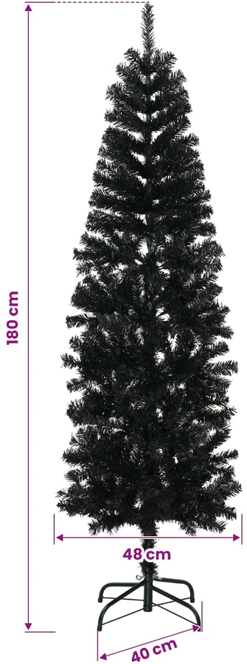 Dirbtinė siaura kalėdinė eglutė su žaisliuku 180 cm 300 LED