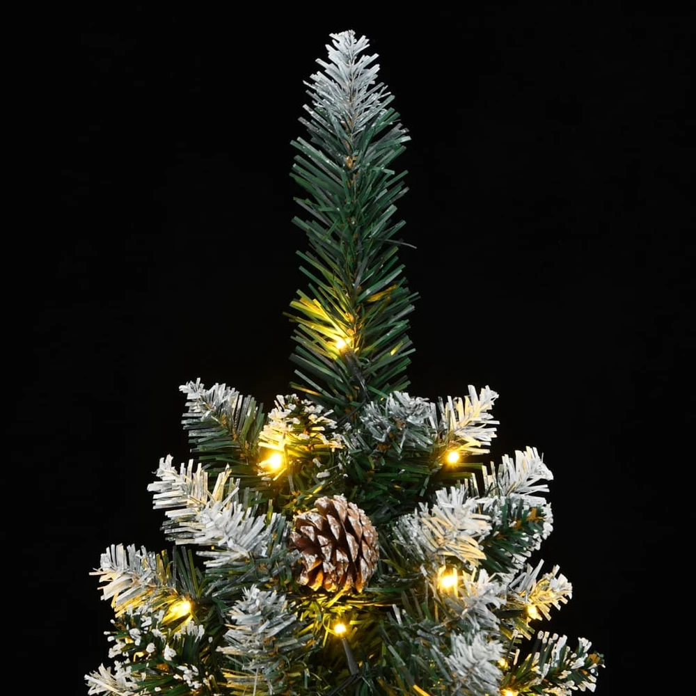 Dirbtinė siaura Kalėdų eglutė, 150 LED, 120cm