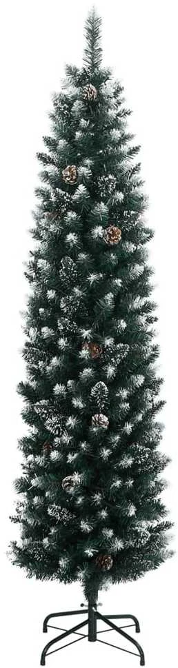 Dirbtinė siaura Kalėdų eglutė, 150 LED, 120cm