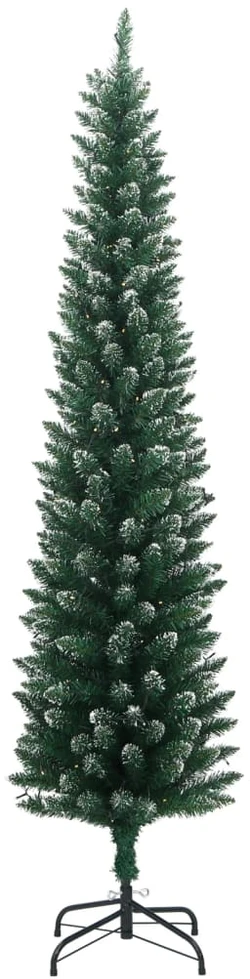 Dirbtinė siaura Kalėdų eglutė, 300 LED, 240cm