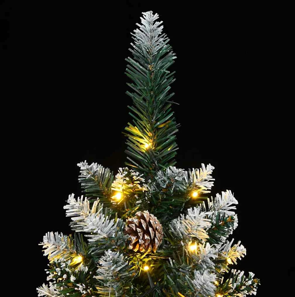 Dirbtinė siaura Kalėdų eglutė, 300 LED, 180cm
