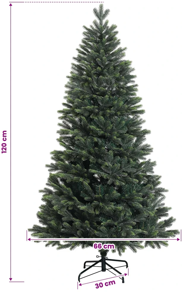 Dirbtinė Sulankstoma Kalėdų Eglutė 120 cm 150 LED Šilta balta