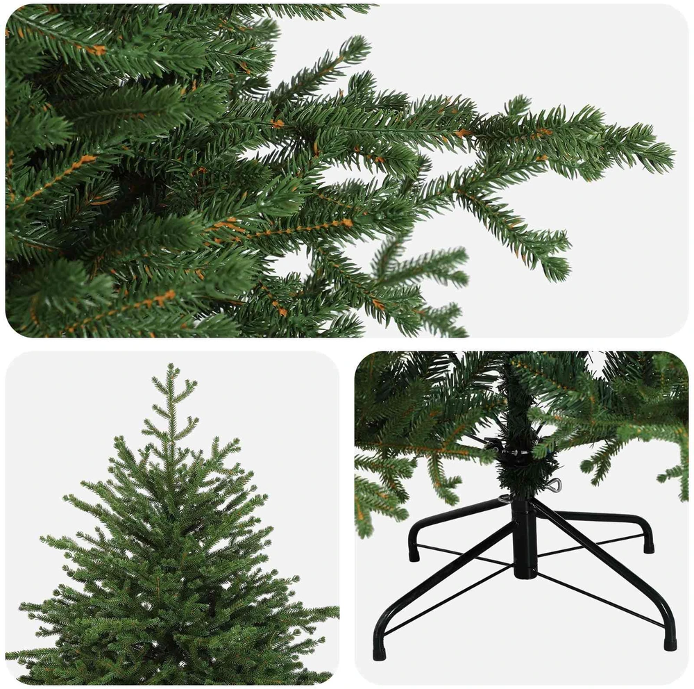 Dirbtinė Sulankstoma Kalėdų Eglutė 120 cm PVC ir metalas Žalia