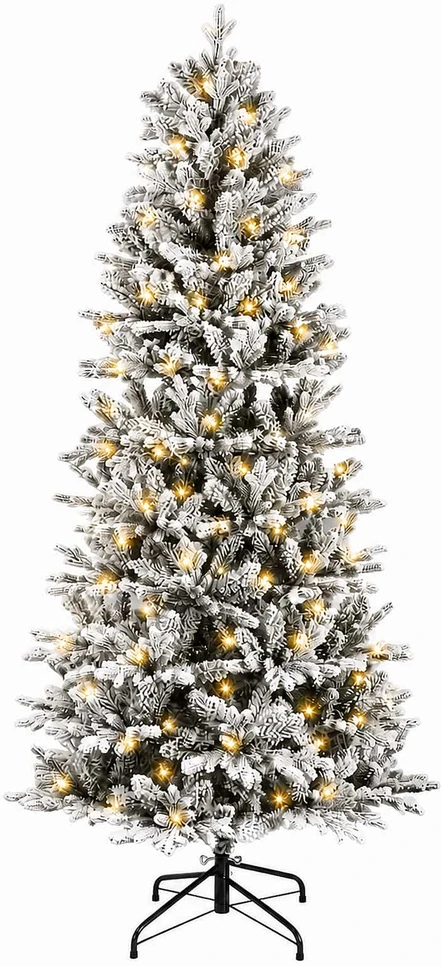 Dirbtinė Sulankstoma Kalėdų Eglutė 120 cm 150 LED Šilta balta