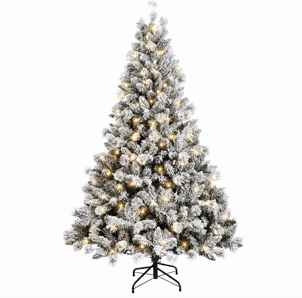 Dirbtinė Sulankstoma Kalėdų Eglutė 150 cm 150 LED Šilta balta