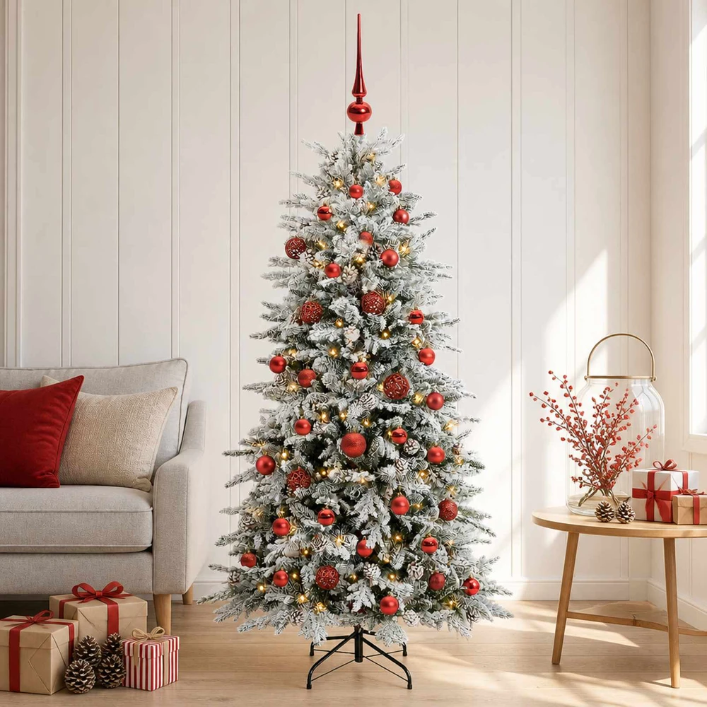 Dirbtinė Sulankstoma Kalėdų Eglutė 150 cm 150 LED Šilta balta