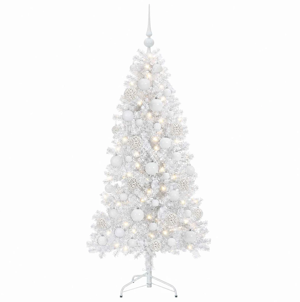 Dirbtinė Sulankstoma Kalėdų Eglutė 150 cm 150 LED Šilta balta