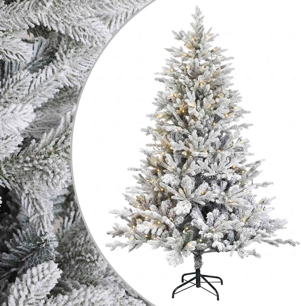 Dirbtinė Sulankstoma Kalėdų Eglutė 150 cm 150 LED Šilta balta