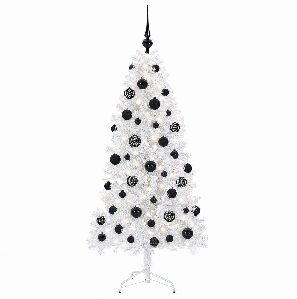 Dirbtinė Sulankstoma Kalėdų Eglutė 150 cm 150 LED Šilta balta