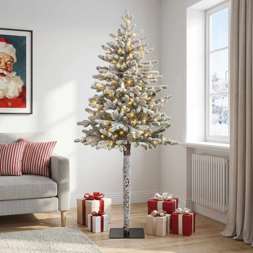 Dirbtinė Sulankstoma Kalėdų Eglutė 150 cm 150 LED Šilta balta