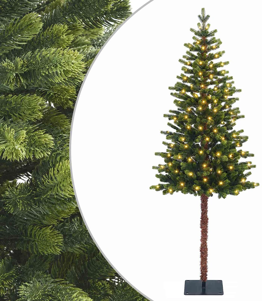 Dirbtinė Sulankstoma Kalėdų Eglutė 150 cm 150 LED Šilta balta