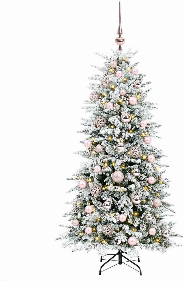 Dirbtinė Kalėdų eglutė su burbulais 150 cm 150 LED Šilta balta