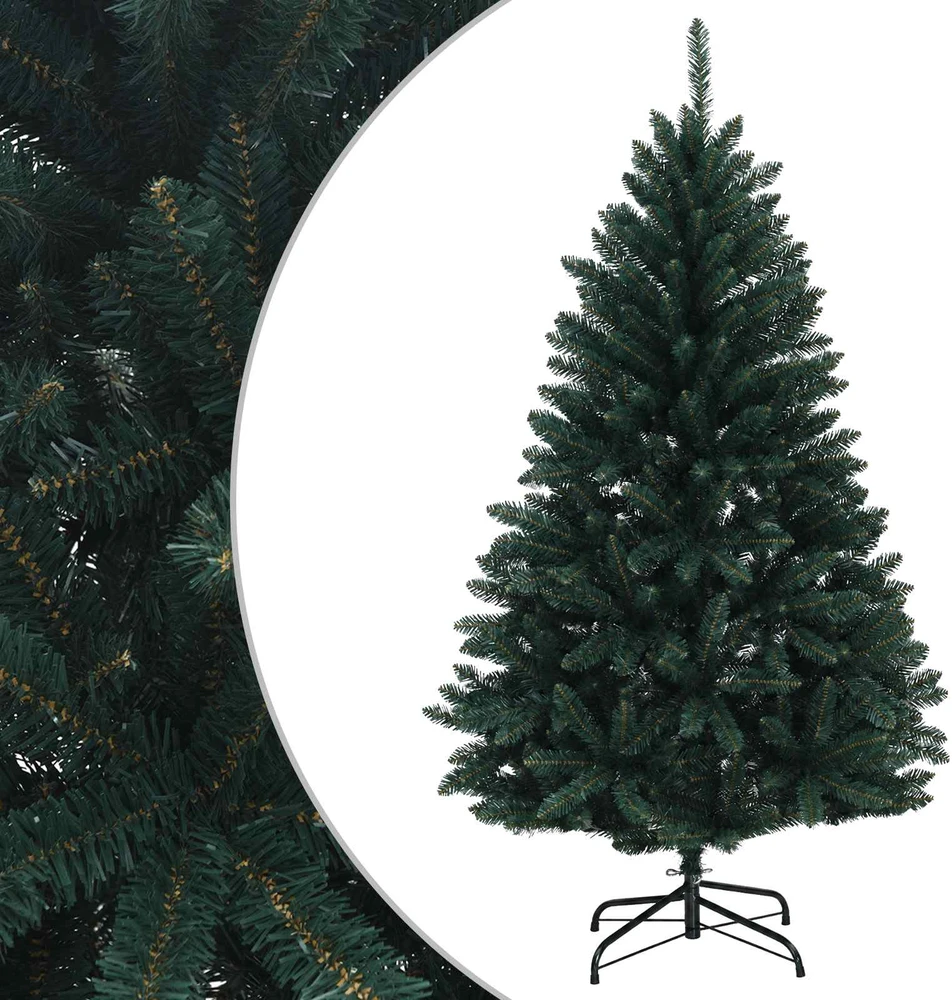 Dirbtinė Sulankstoma Kalėdų Eglutė 150 cm PVC Tamsiai žalia