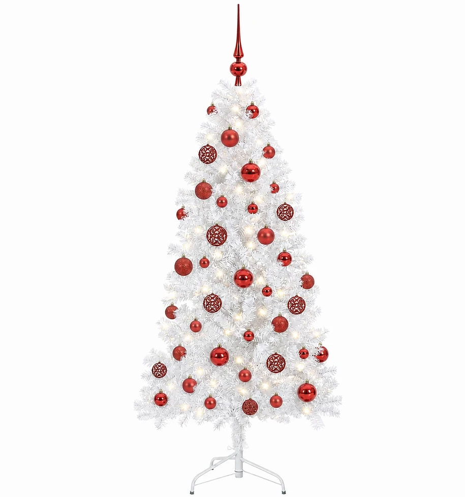 Dirbtinė Sulankstoma Kalėdų Eglutė 150 cm 150 LED Šilta balta