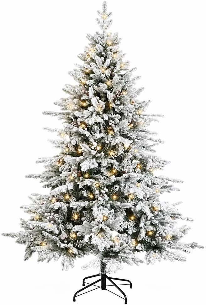 Dirbtinė Sulankstoma Kalėdų Eglutė 150 cm 150 LED Šilta balta