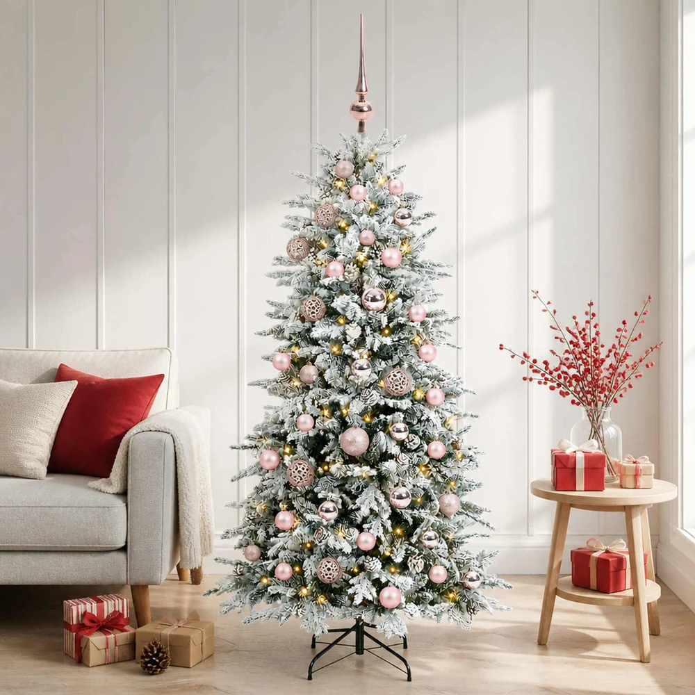 Dirbtinė Kalėdų eglutė su burbulais 150 cm 150 LED Šilta balta