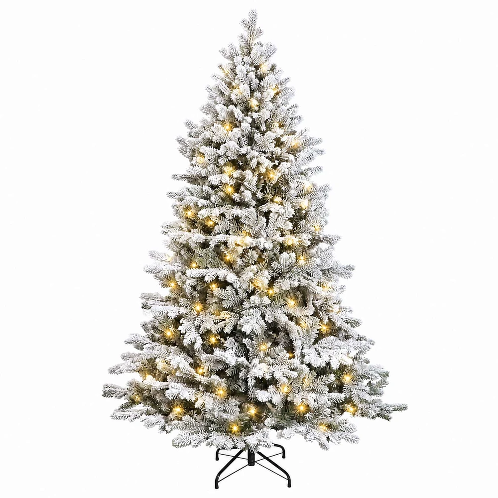 Dirbtinė Sulankstoma Kalėdų Eglutė 150 cm 150 LED Šilta balta
