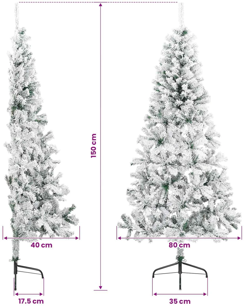 Dirbtinė Sulankstoma Kalėdų Eglutė 150 cm 150 LED Šilta balta