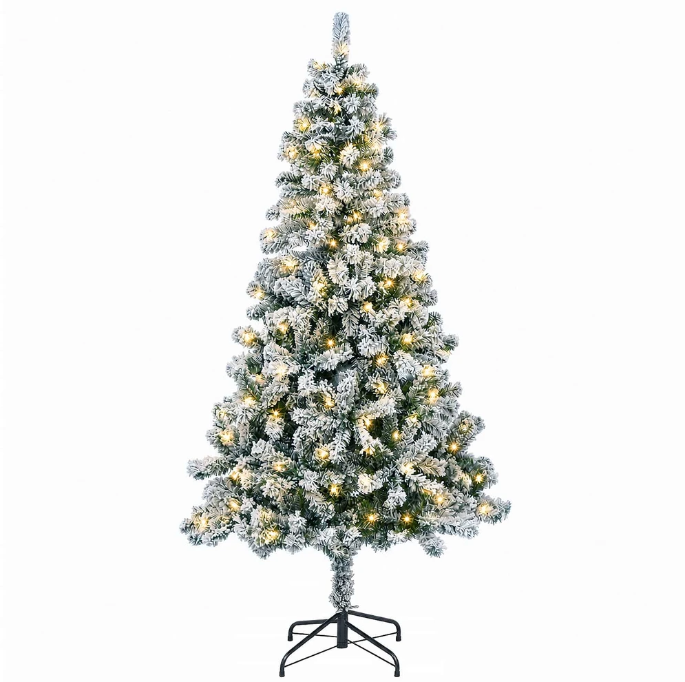 Dirbtinė Sulankstoma Kalėdų Eglutė 180 cm 300 LED Šilta balta