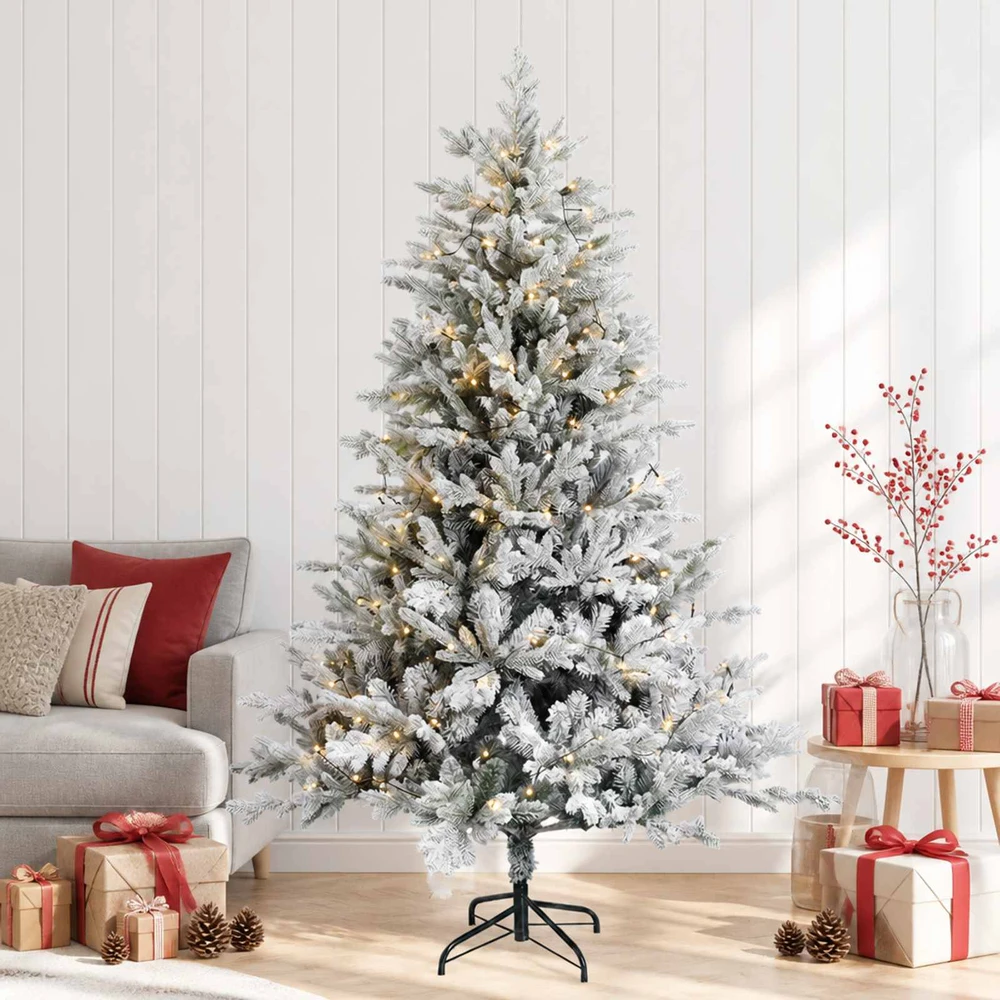 Dirbtinė Sulankstoma Kalėdų Eglutė 180 cm 300 LED Šilta balta