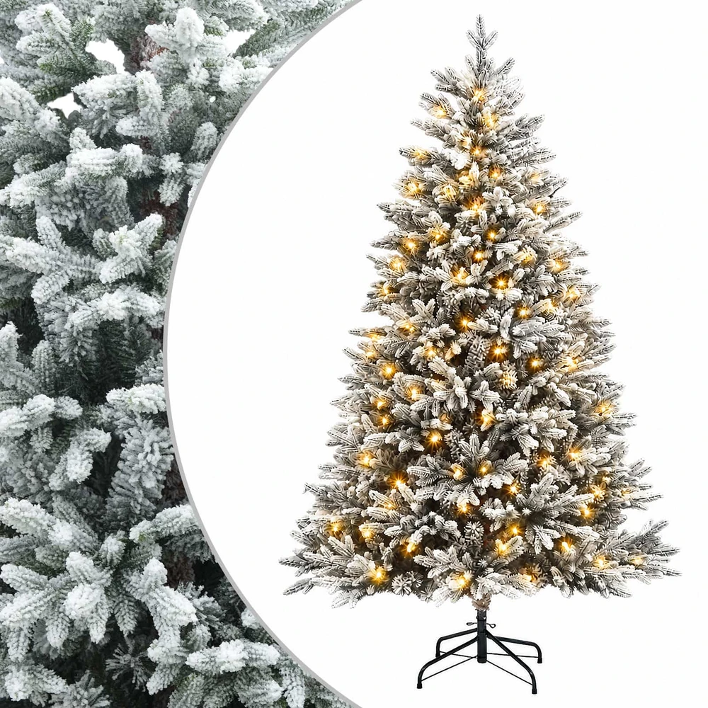 Dirbtinė Sulankstoma Kalėdų Eglutė 180 cm 300 LED Šilta balta