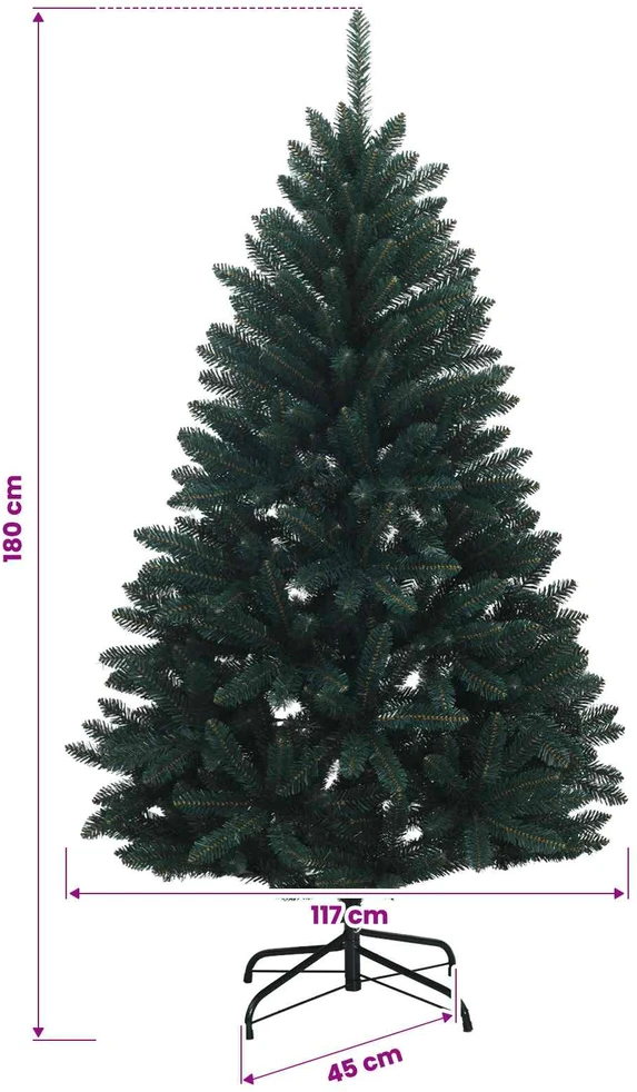Dirbtinė Sulankstoma Kalėdų Eglutė 180 cm 300 LED Šilta balta