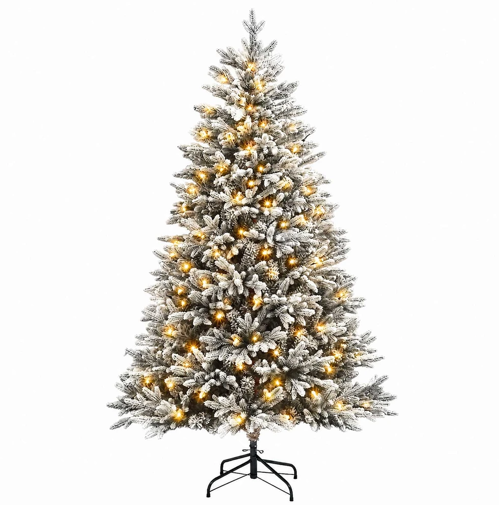 Dirbtinė Sulankstoma Kalėdų Eglutė 180 cm 300 LED Šilta balta