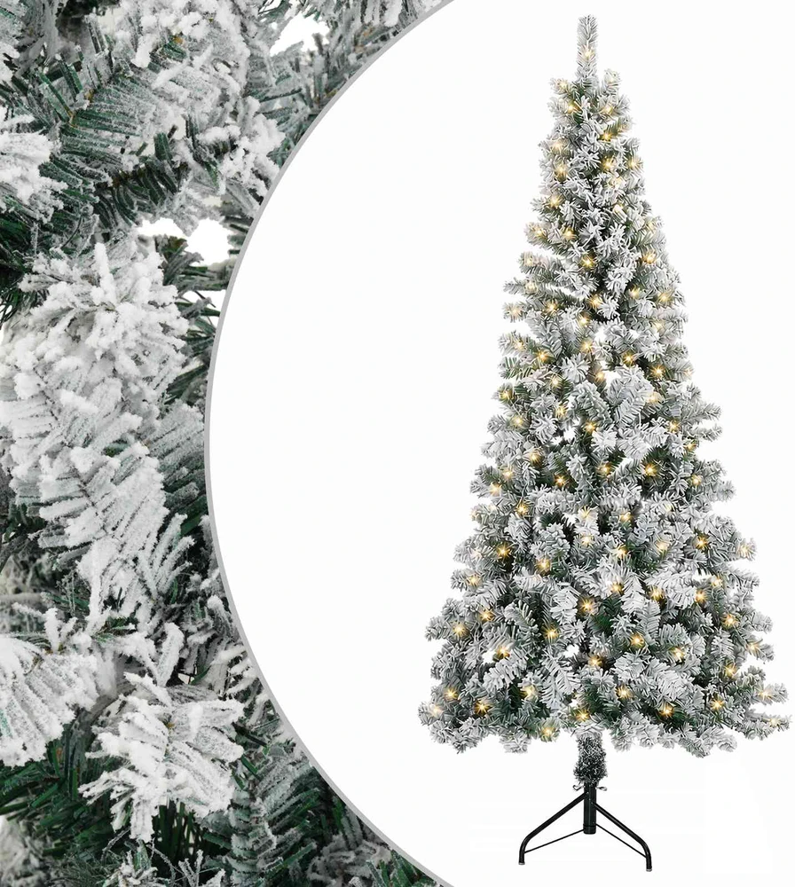 Dirbtinė Sulankstoma Kalėdų Eglutė 180 cm 300 LED Šilta balta