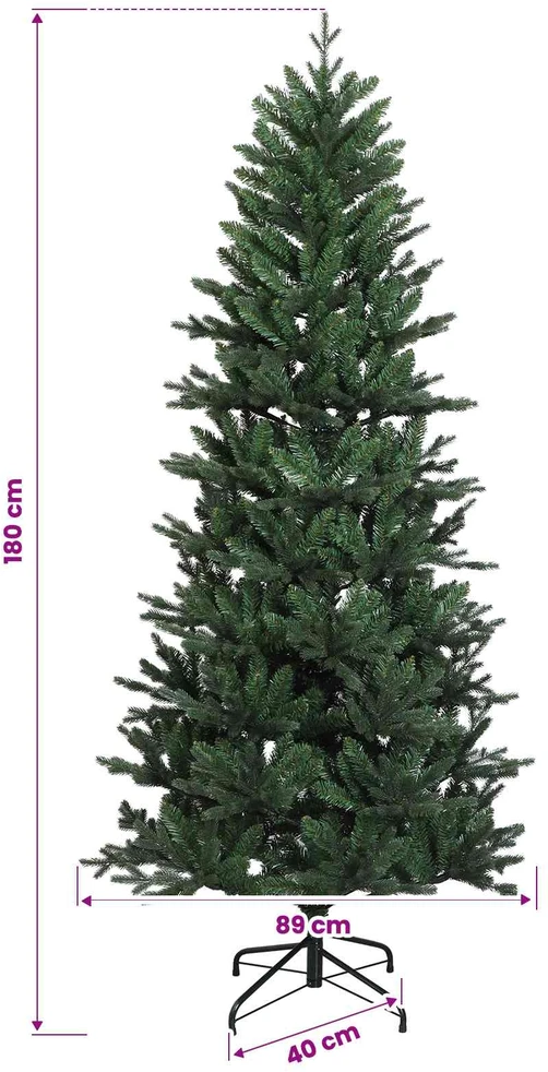 Dirbtinė Sulankstoma Kalėdų Eglutė 180 cm 300 LED Šilta balta