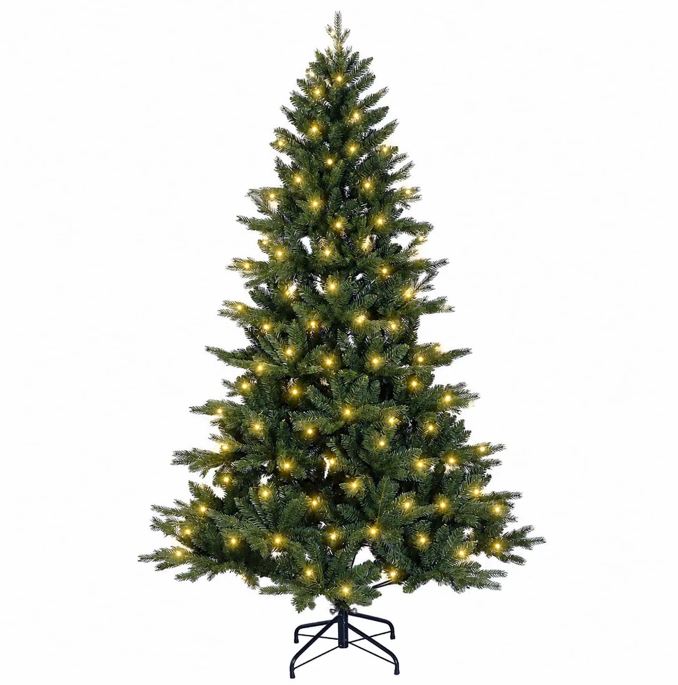 Dirbtinė Sulankstoma Kalėdų Eglutė 180 cm 300 LED Šilta balta