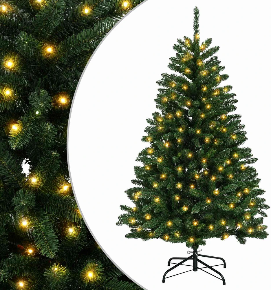 Dirbtinė Sulankstoma Kalėdų Eglutė 180 cm 300 LED Šilta balta