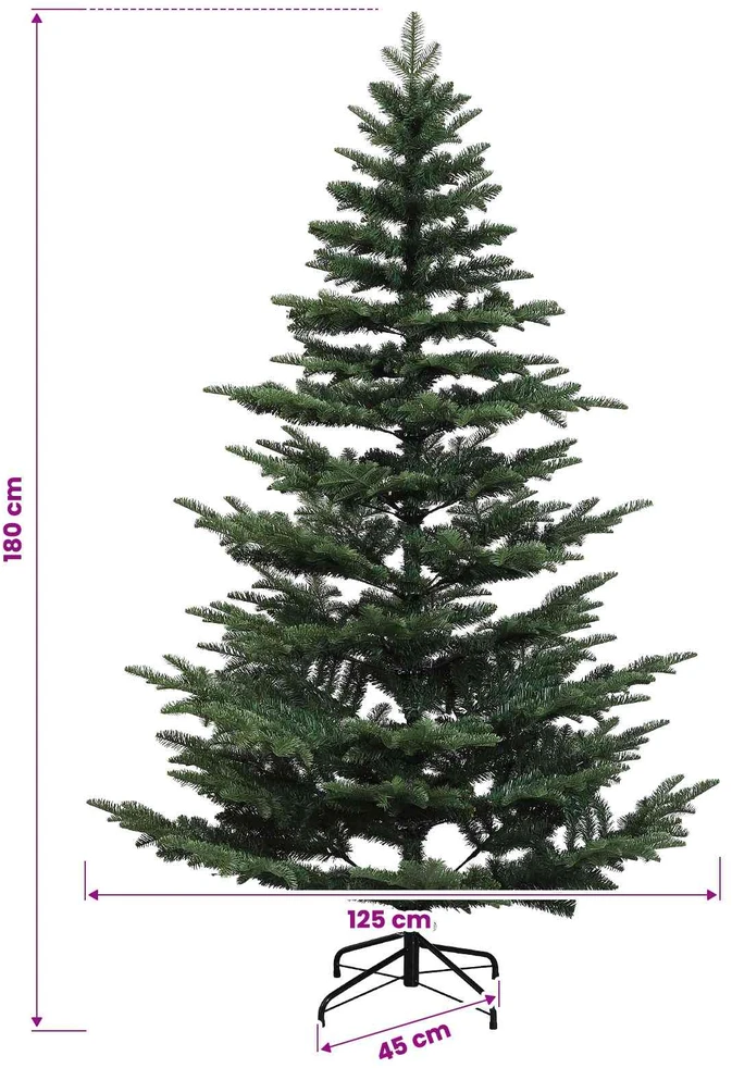 Dirbtinė Sulankstoma Kalėdų Eglutė 180 cm 300 LED Šilta balta