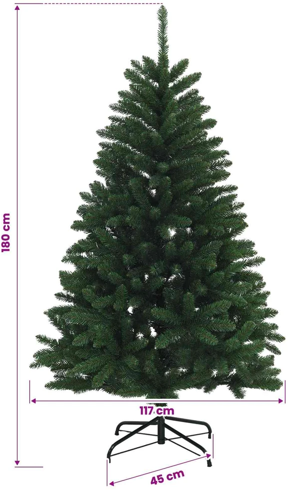 Dirbtinė Sulankstoma Kalėdų Eglutė 180 cm 300 LED Šilta balta