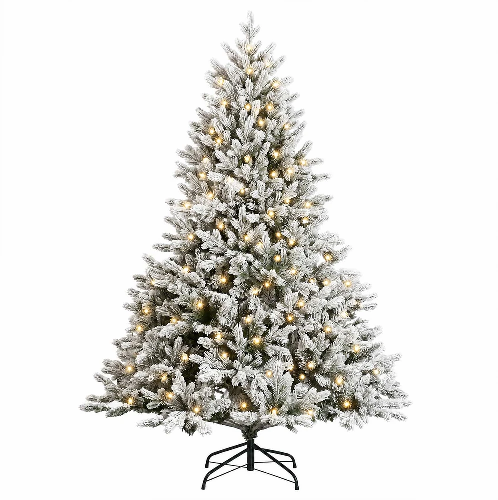 Dirbtinė Sulankstoma Kalėdų Eglutė 210 cm 300 LED Šilta balta