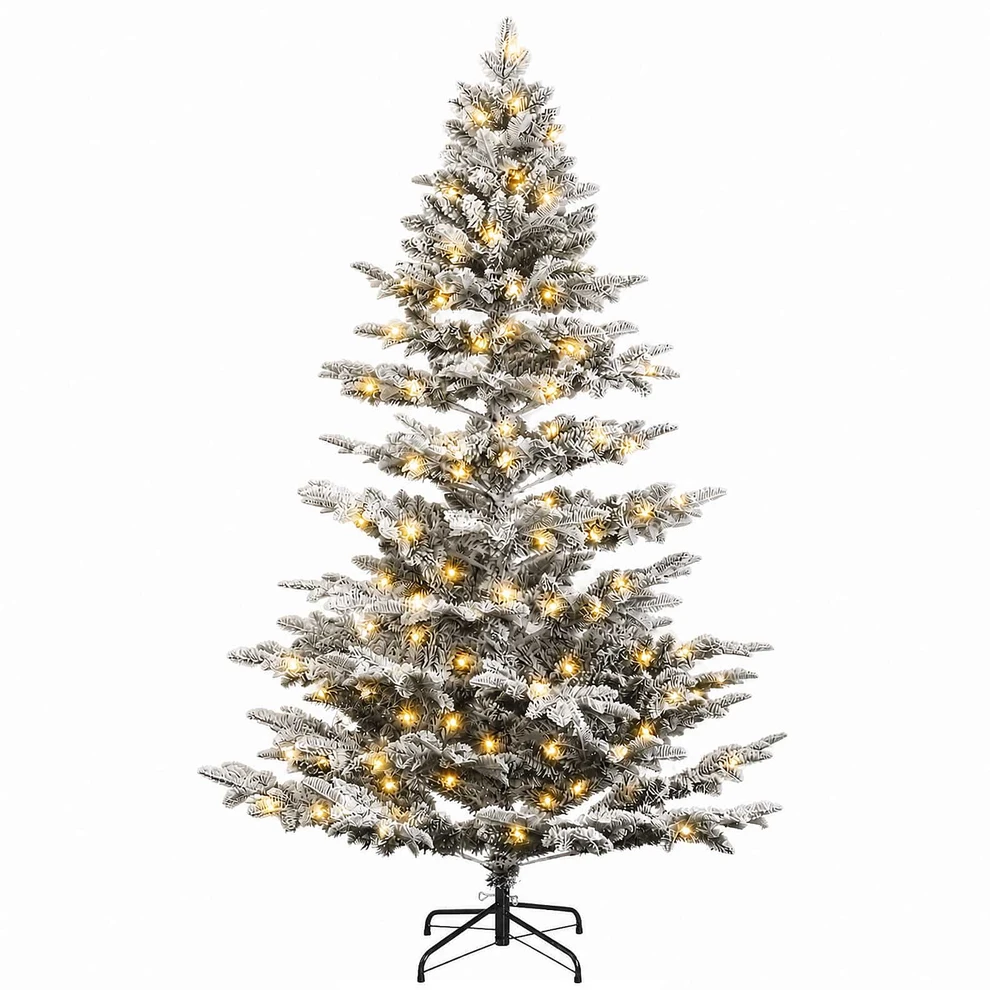 Dirbtinė Sulankstoma Kalėdų Eglutė 210 cm 300 LED Šilta balta