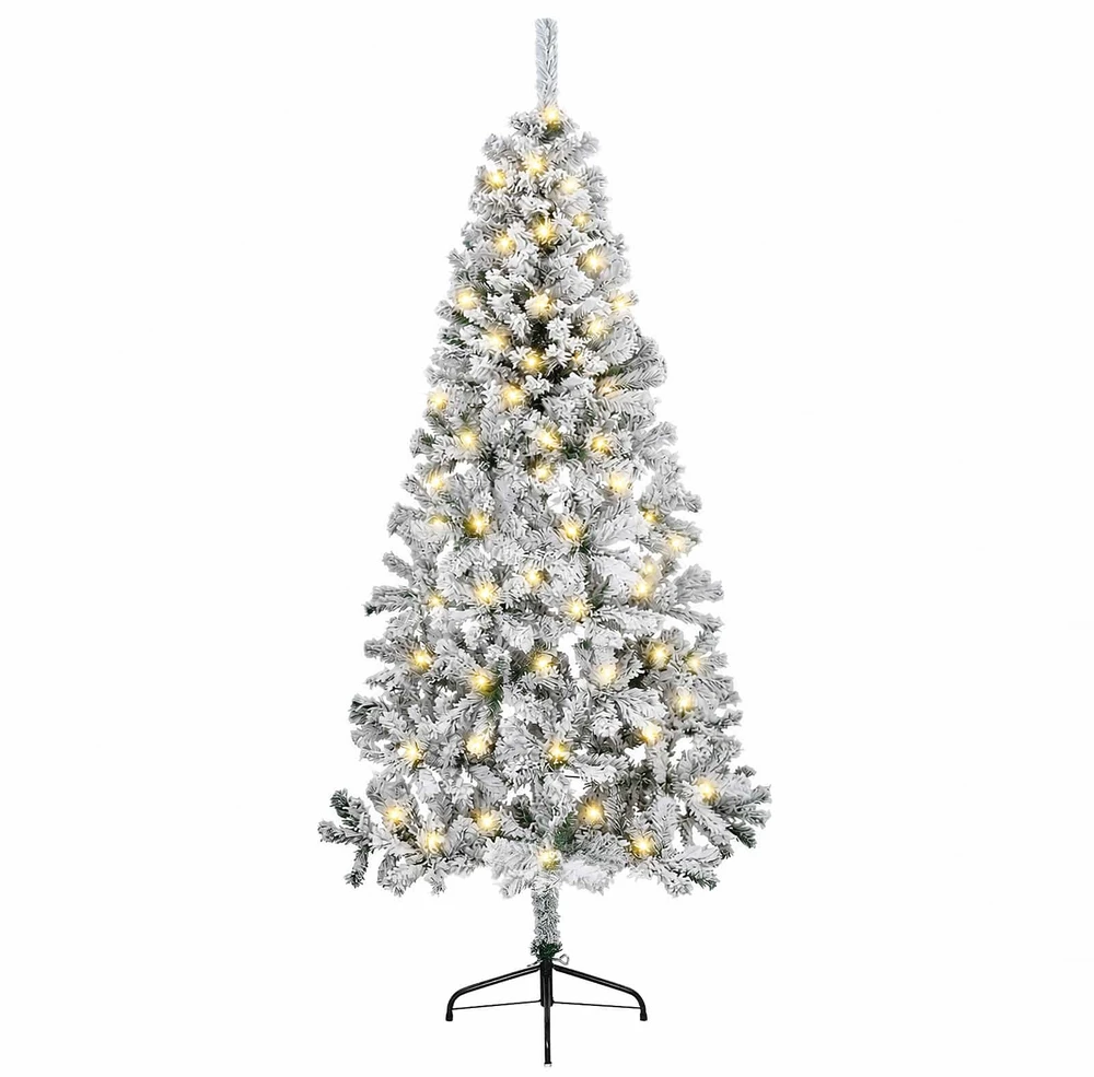 Dirbtinė Sulankstoma Kalėdų Eglutė 210 cm 300 LED Šilta balta