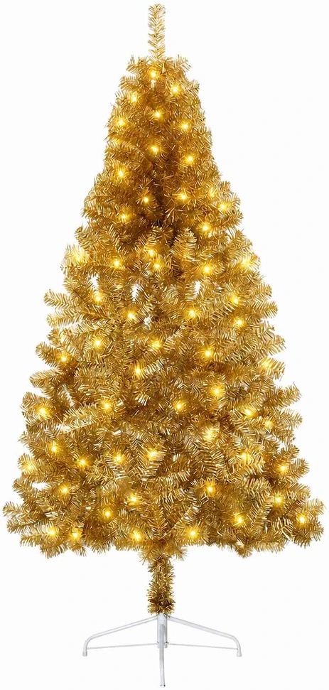 Dirbtinė Sulankstoma Kalėdų Eglutė 210 cm 300 LED Šilta balta
