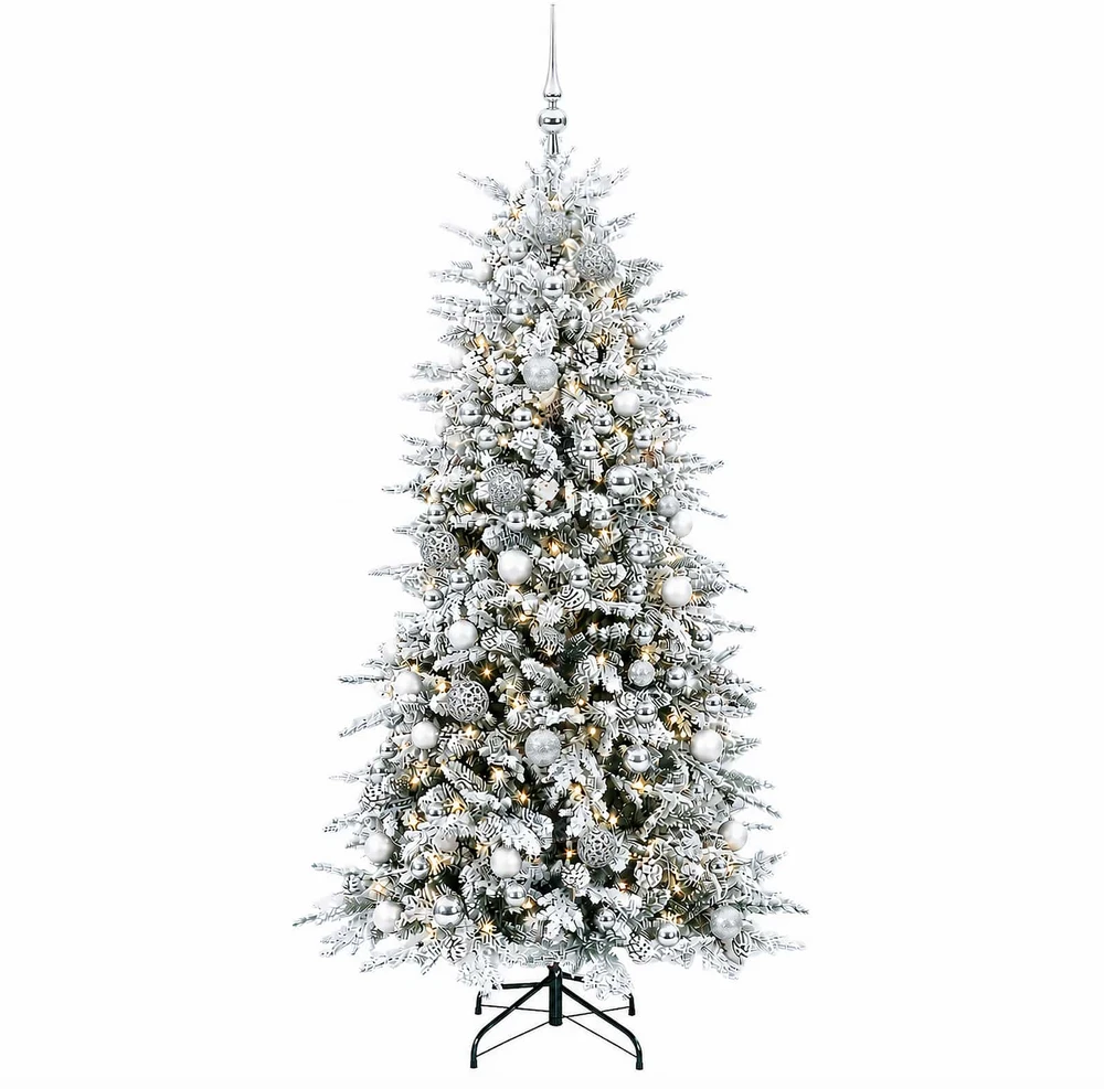 Dirbtinė Kalėdų eglutė su burbulais 210 cm 300 LED Šilta balta