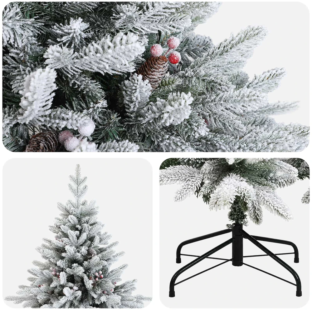 Dirbtinė Sulankstoma Kalėdų Eglutė 210 cm PVC ir metalas