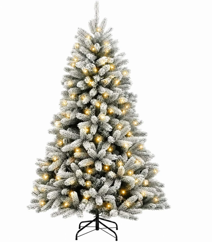 Dirbtinė Sulankstoma Kalėdų Eglutė 240 cm 300 LED Šilta balta
