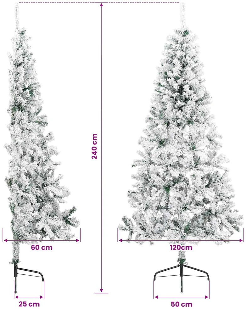 Dirbtinė Sulankstoma Kalėdų Eglutė 240 cm 300 LED Šilta balta