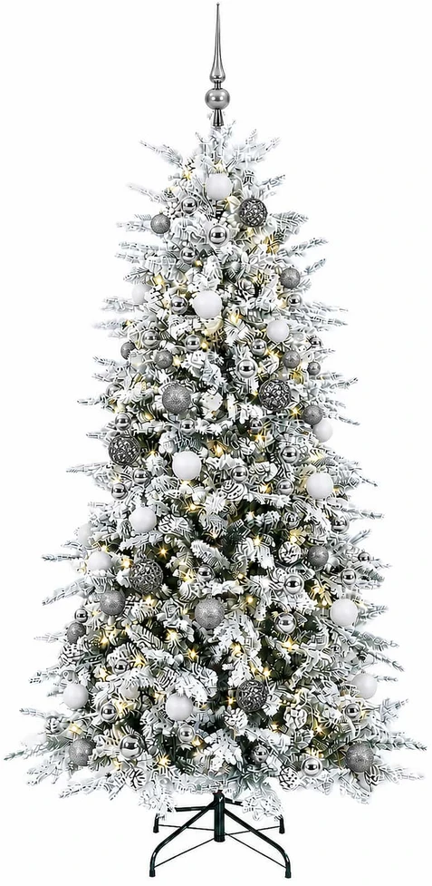 Dirbtinė Sulankstoma Kalėdų Eglutė 240 cm 300 LED Šilta balta
