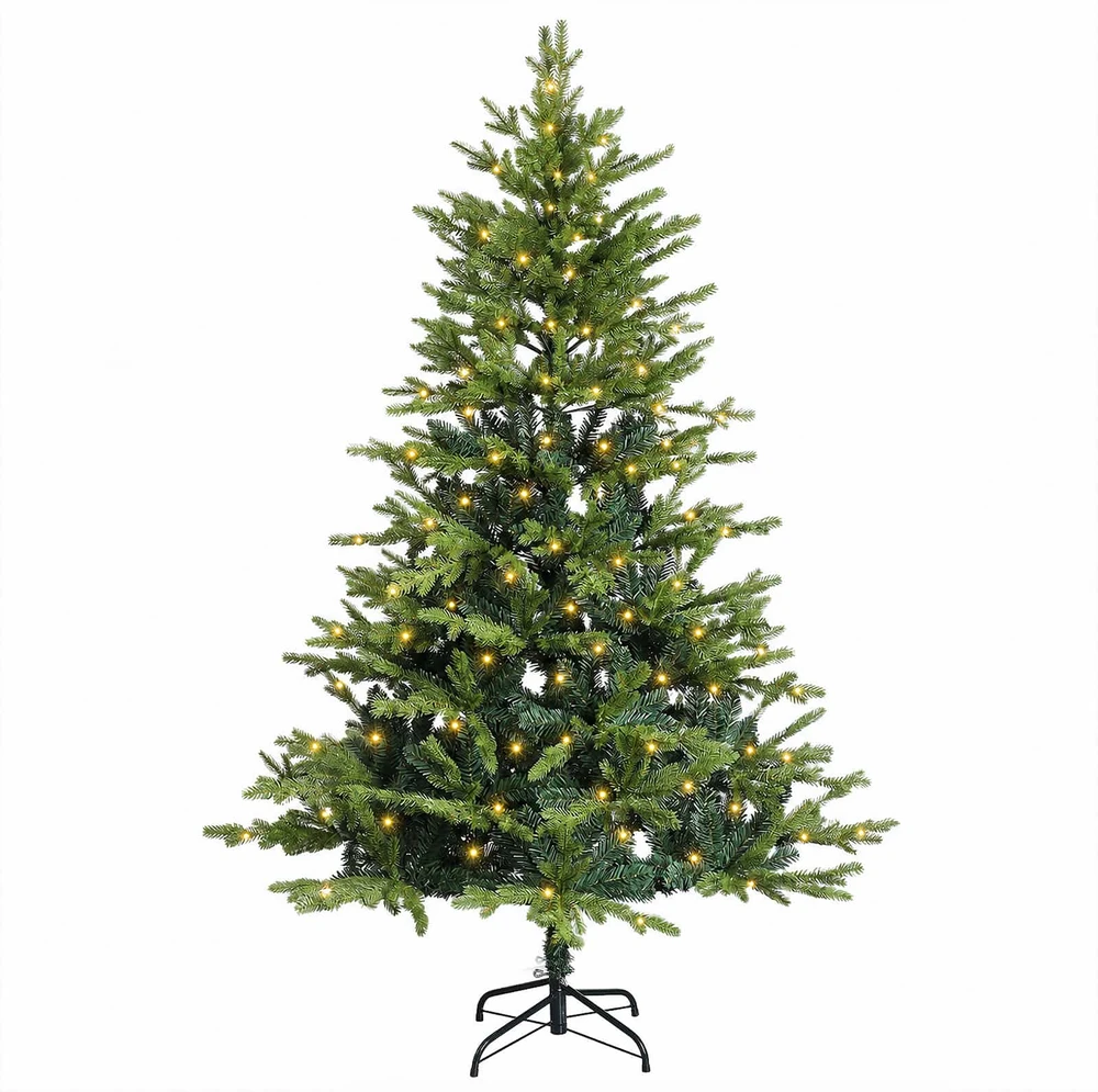 Dirbtinė Sulankstoma Kalėdų Eglutė 240 cm 300 LED Šilta balta