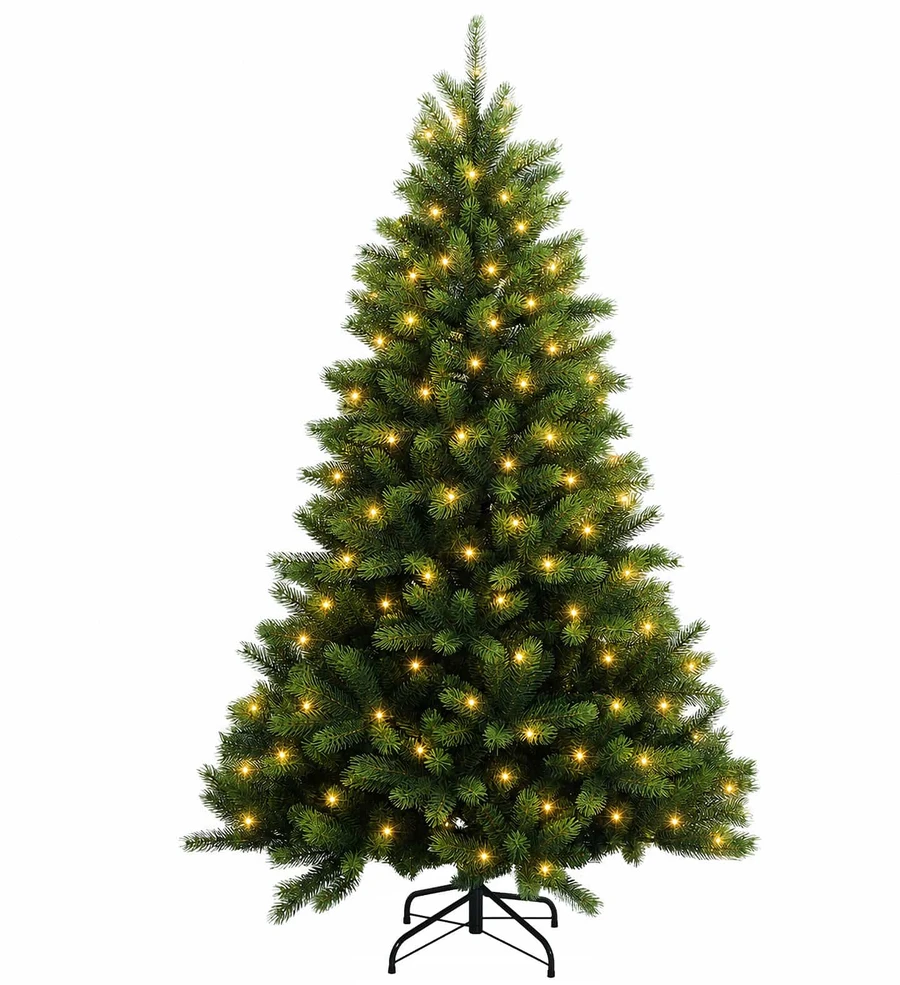 Dirbtinė Sulankstoma Kalėdų Eglutė 240 cm 300 LED Šilta balta