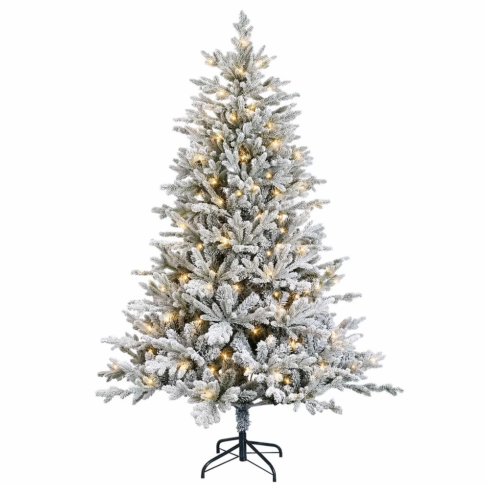 Dirbtinė Sulankstoma Kalėdų Eglutė 240 cm 300 LED Šilta balta