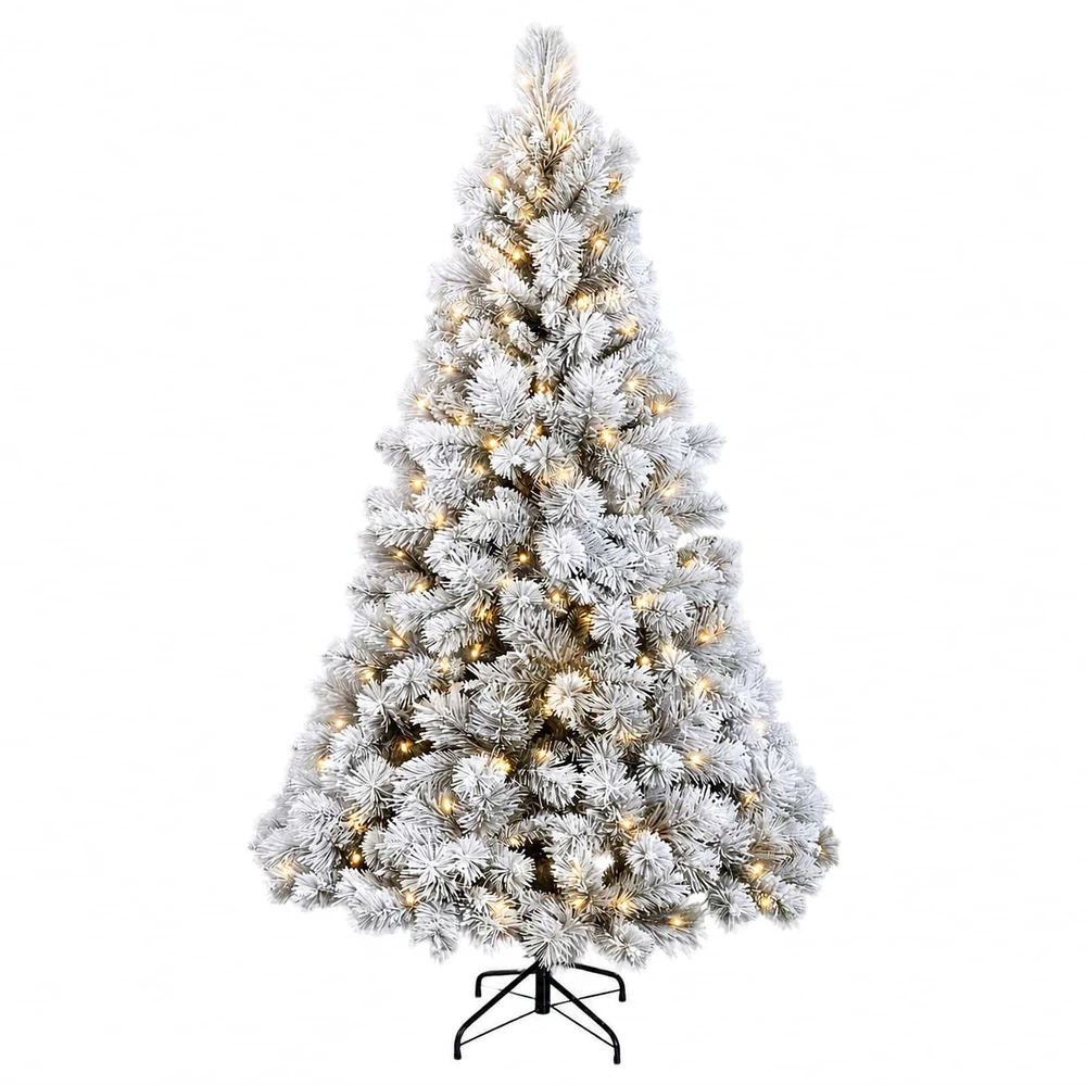 Dirbtinė Sulankstoma Kalėdų Eglutė 240 cm 300 LED Šilta balta