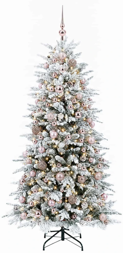 Dirbtinė Kalėdų eglutė su burbulais 240 cm 300 LED Šilta balta