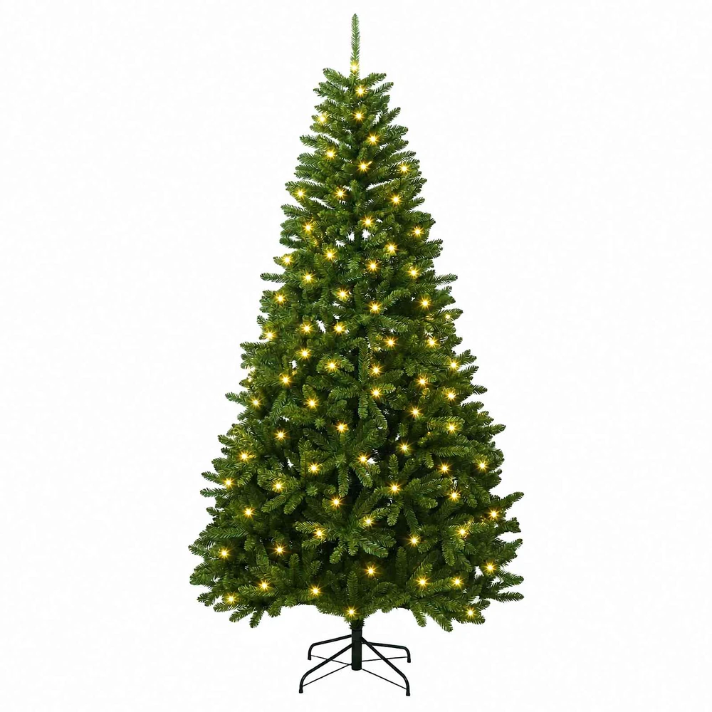 Dirbtinė Sulankstoma Kalėdų Eglutė 270 cm 600 LED Šilta balta